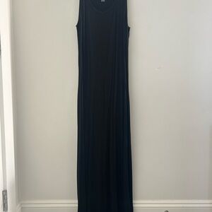 Elegant Black Sleeveless Maxi Dress